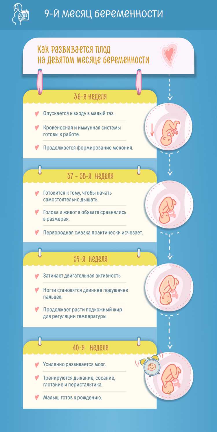 Симптомы, возникающие в 9 месяце беременности